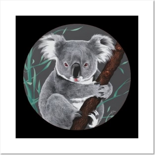 Forlorn Koala Japanese Art Print Posters and Art